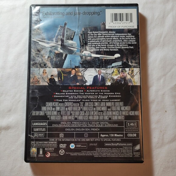 2012 DVD - Picture 2 of 4